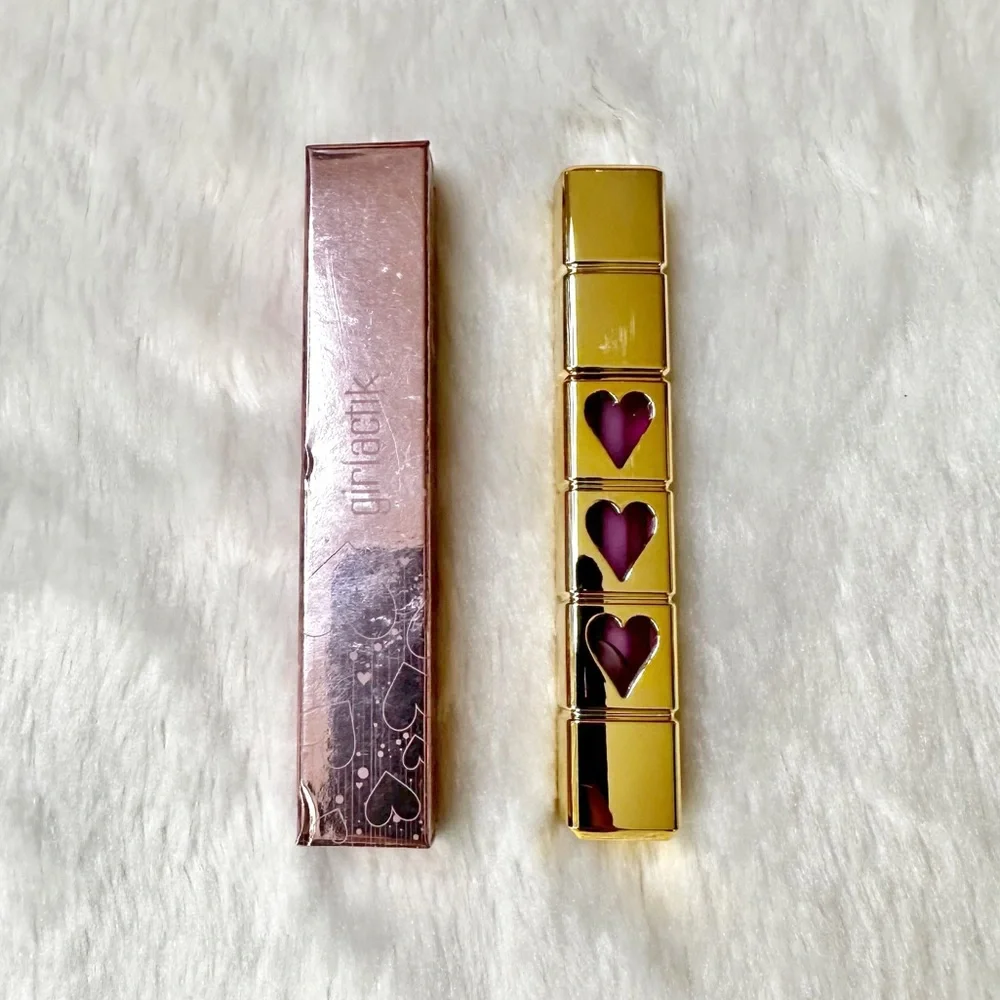 NIB Girlactik Gloss Amour in Crystal Love Clear Pink Full Size 5.5ml
